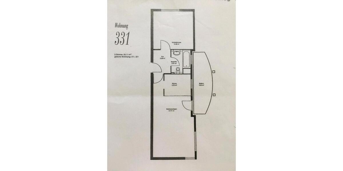 Etagenwohnung Böblingen Dagersheim - 2 Zimmer, 55 m&sup2;, 295.000&euro; | Angebot:26987230