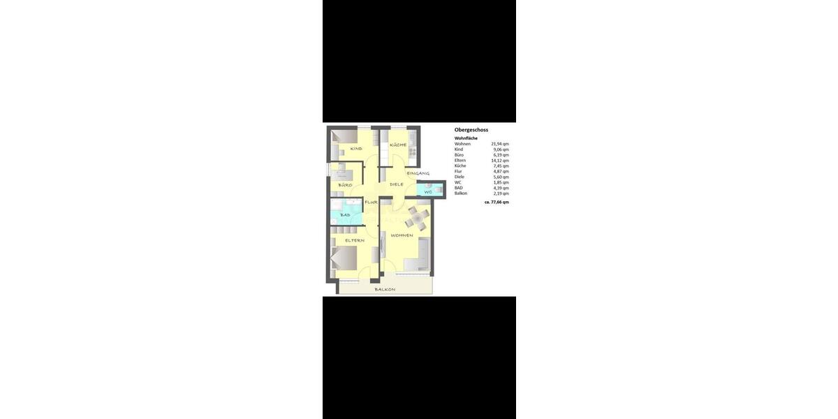 Etagenwohnung Plochingen - 3.5 Zimmer, 78 m&sup2;, 249.000&euro; | Angebot:26251641