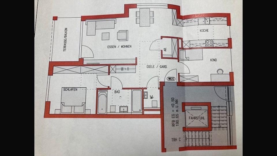 Etagenwohnung Brackenheim - 3.5 Zimmer, 85 m&sup2;, 1.280&euro; | Angebot:25902077