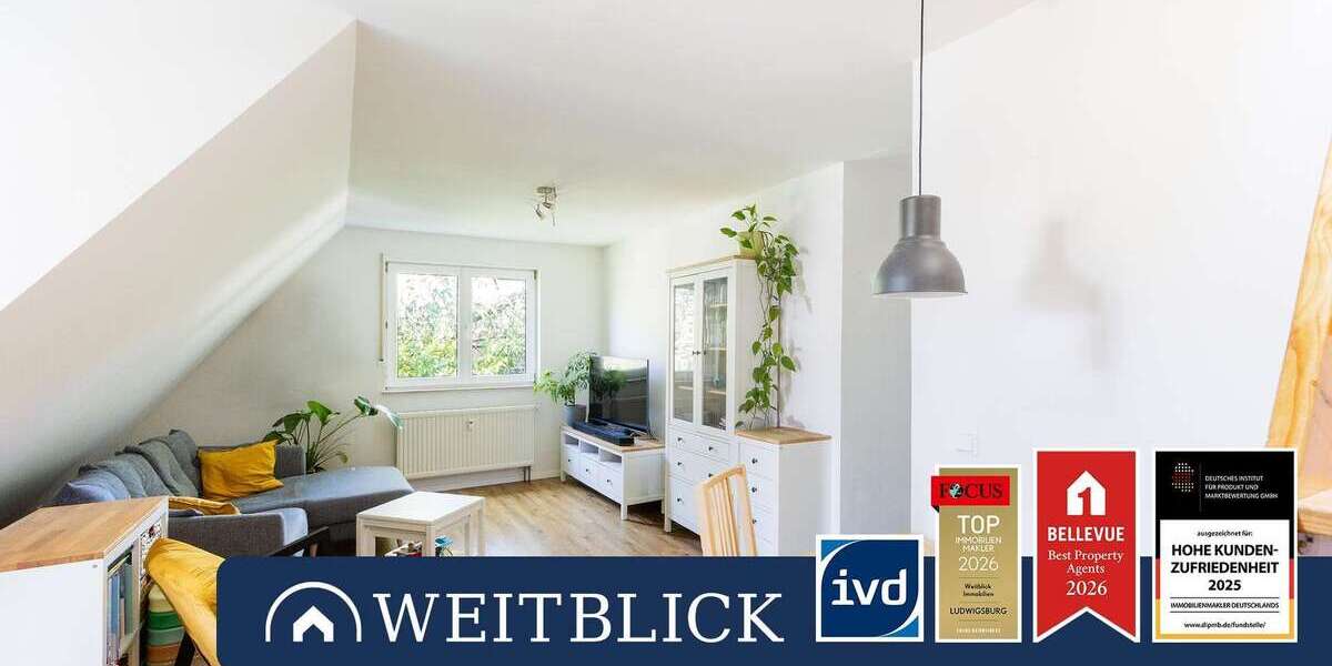 Etagenwohnung Ludwigsburg Hoheneck - 2 Zimmer, 48 m&sup2;, 189.000&euro; | Angebot:26852965