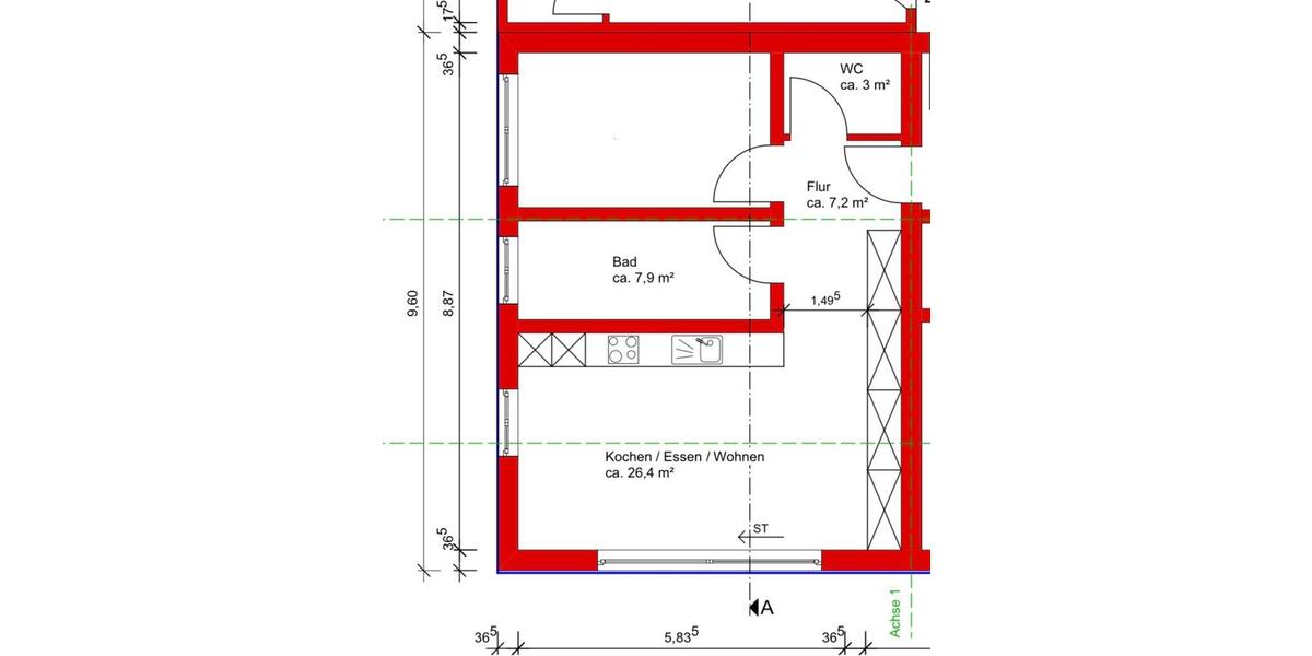 Etagenwohnung Baltmannsweiler - 2 Zimmer, 60 m&sup2;, 900&euro; | Angebot:25472494