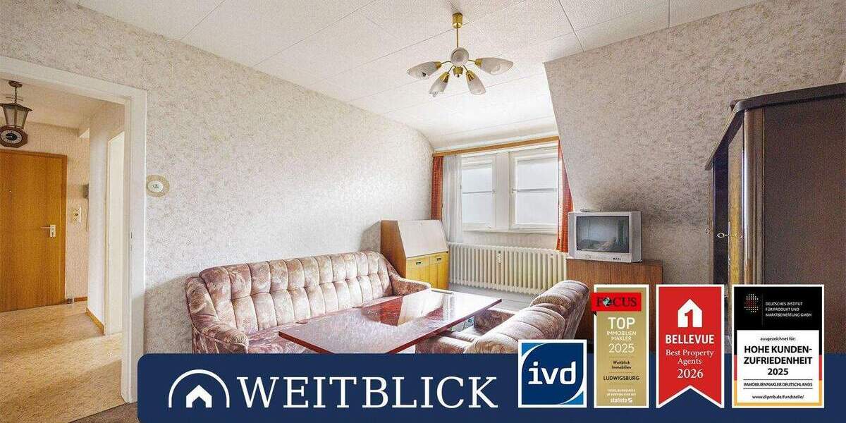 Etagenwohnung Ludwigsburg Ost - 4 Zimmer, 74 m&sup2;, 199.000&euro; | Angebot:25775333