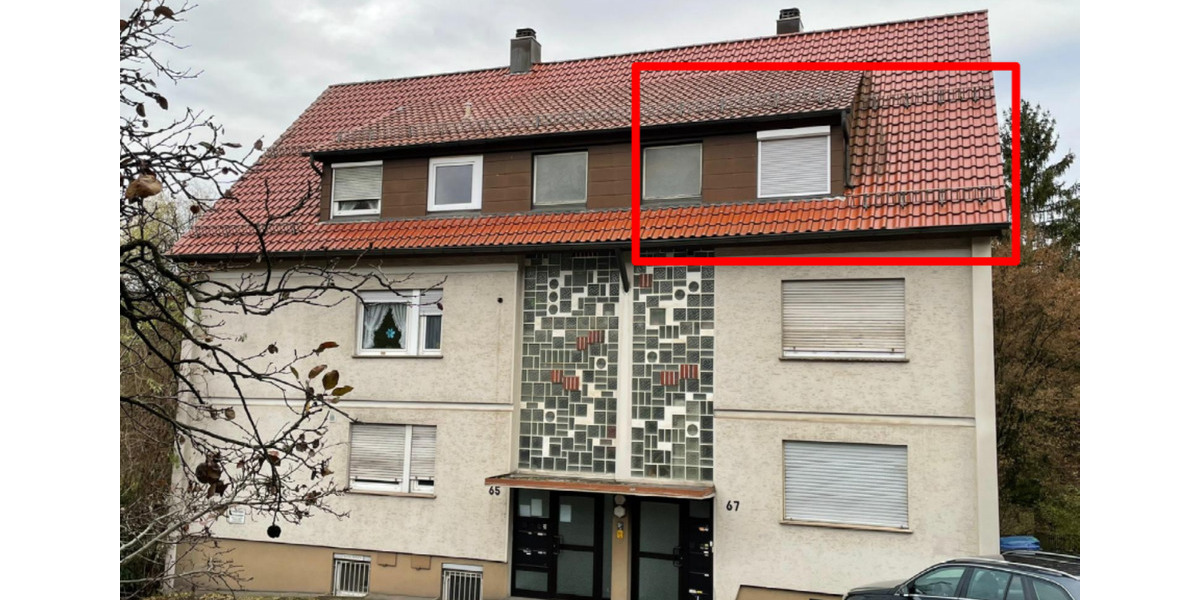 Dachgeschoßwohnung Esslingen am Neckar Brühl - 2 Zimmer, 37 m&sup2;, 152.000&euro; | Angebot:25027231