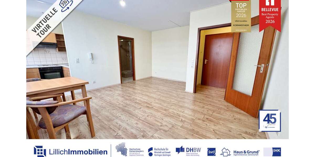 Etagenwohnung Kornwestheim - 1 Zimmer, 30 m&sup2;, 110.000&euro; | Angebot:26463929