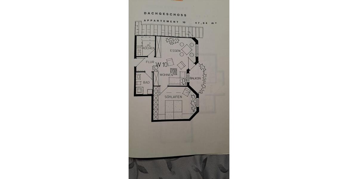 Dachgeschoßwohnung Schorndorf - 2 Zimmer, 48 m&sup2;, 600&euro; | Angebot:26125735