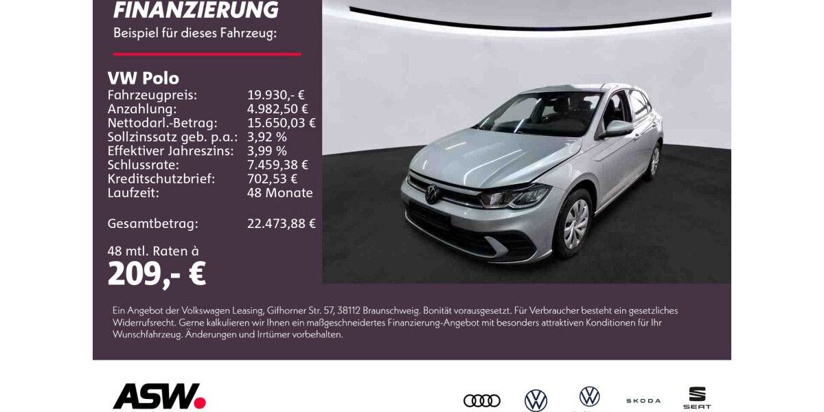 VW Polo 17.400 km 19.930 &euro; Weinsberg 74189