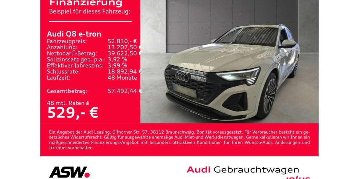 Audi Q8 e-tron 42.900 km 52.830 &euro; Heilbronn 74074