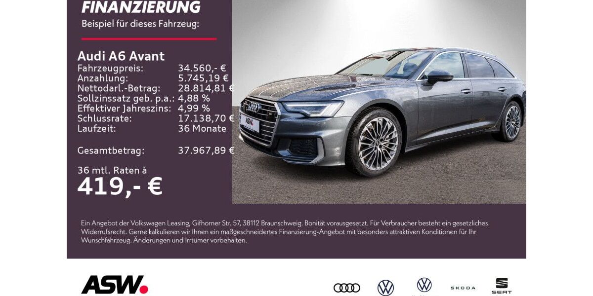 Audi A6 81.500 km 31.390 &euro; Weinsberg 74189