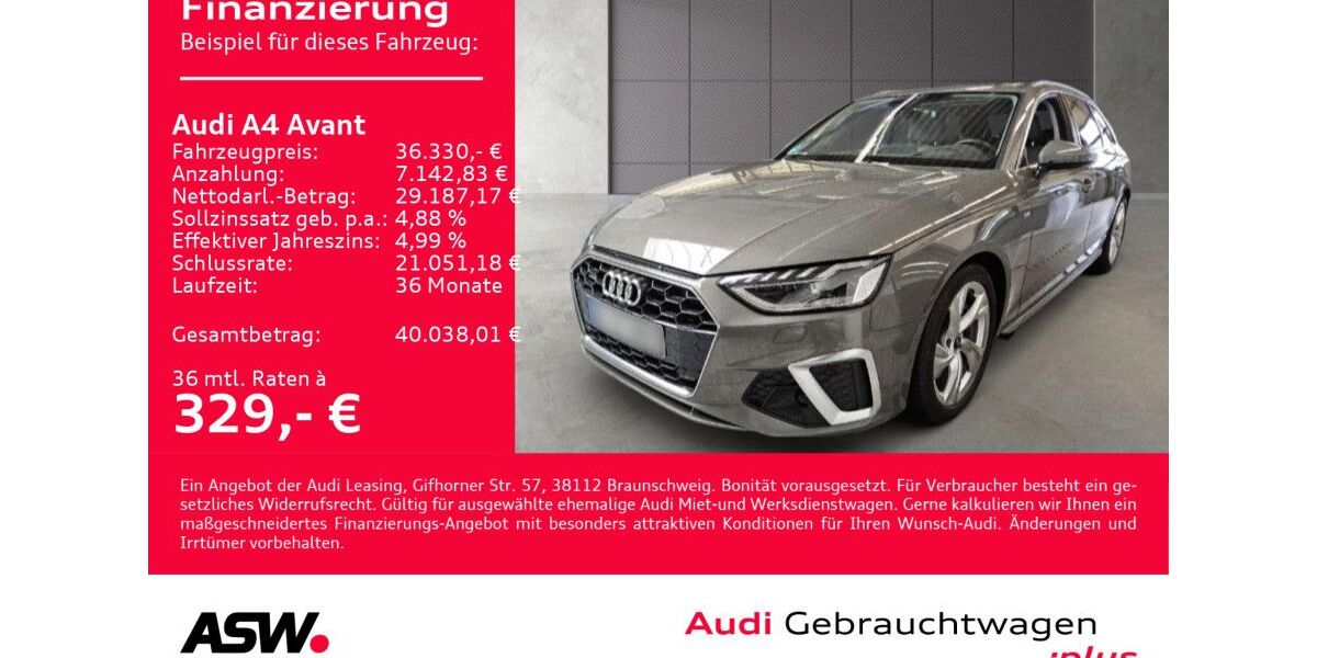 Audi A4 60.300 km 36.330 &euro; Heilbronn 74074