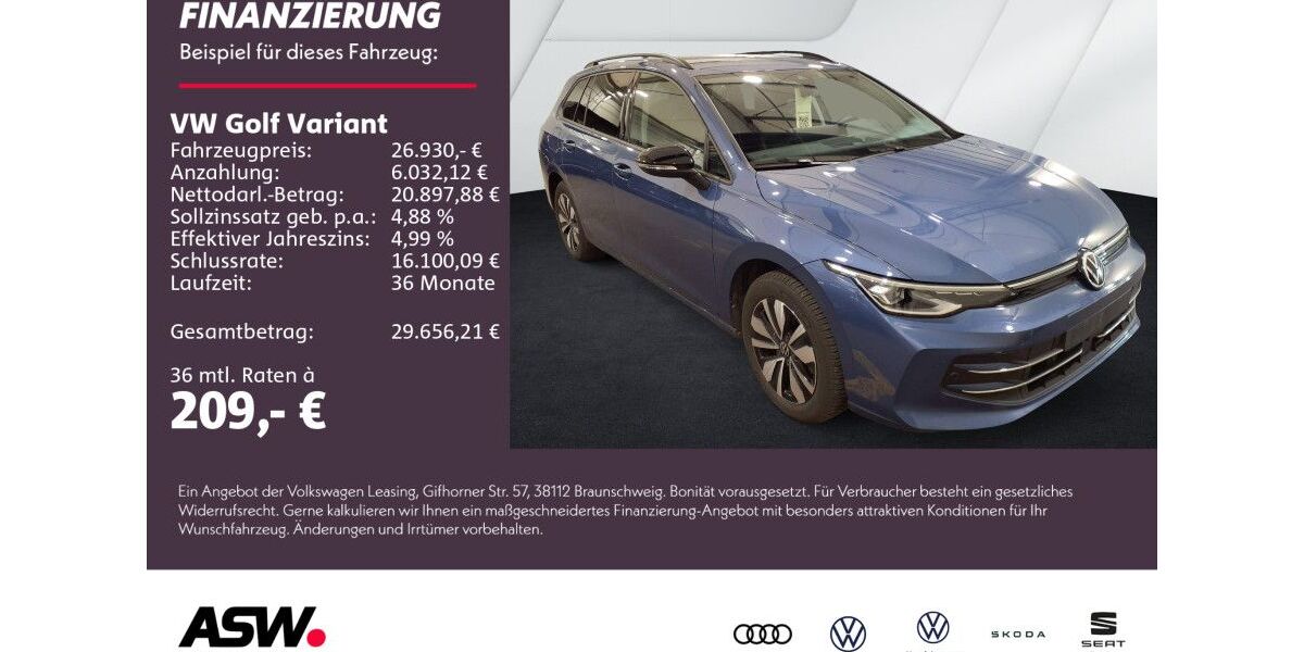 VW Golf 19.700 km 26.930 &euro; Weinsberg 74189