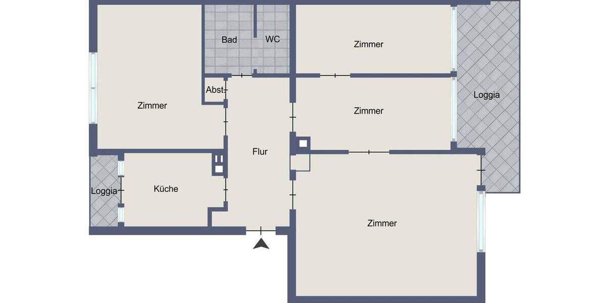 Etagenwohnung Stuttgart West - 4 Zimmer, 85 m&sup2;, 350.000&euro; | Angebot:25677069