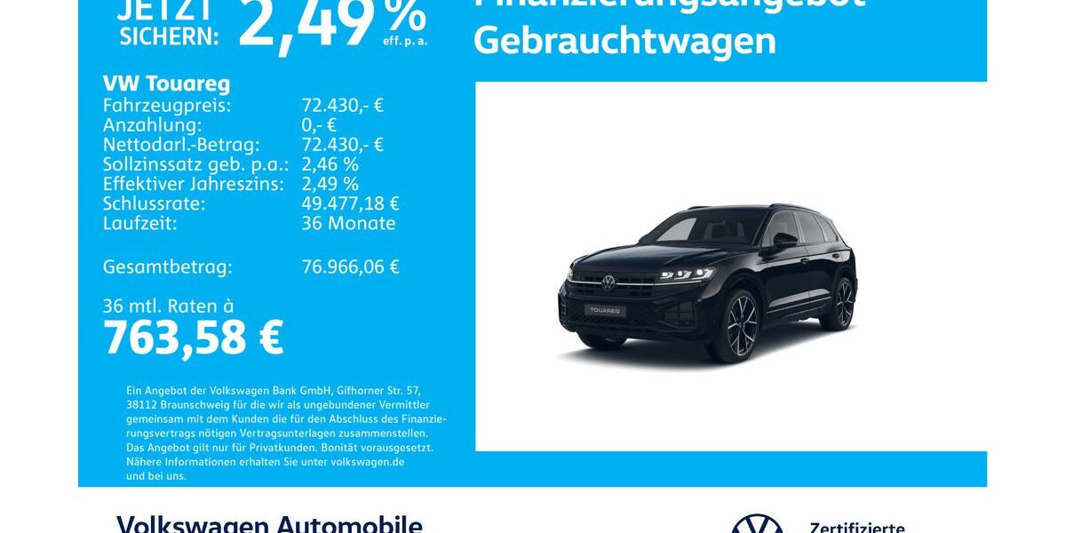 VW Touareg 13.679 km 70.930 &euro; Stuttgart-Feuerbach 70469