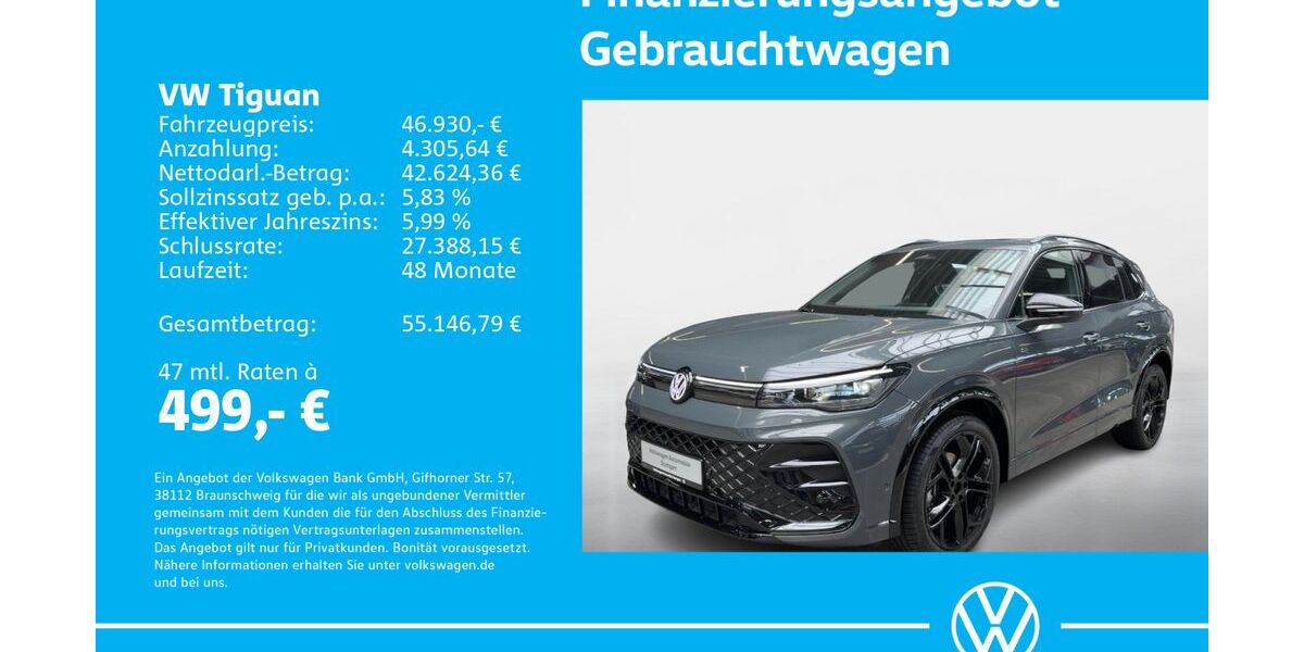 VW Tiguan 1.505 km 46.430 &euro; Stuttgart-Feuerbach 70469