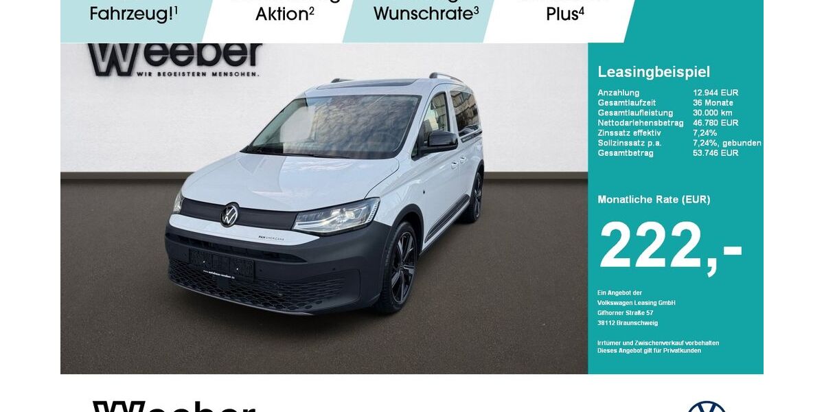 VW Caddy 1.015 km 43.990 &euro; Weil der Stadt 71263