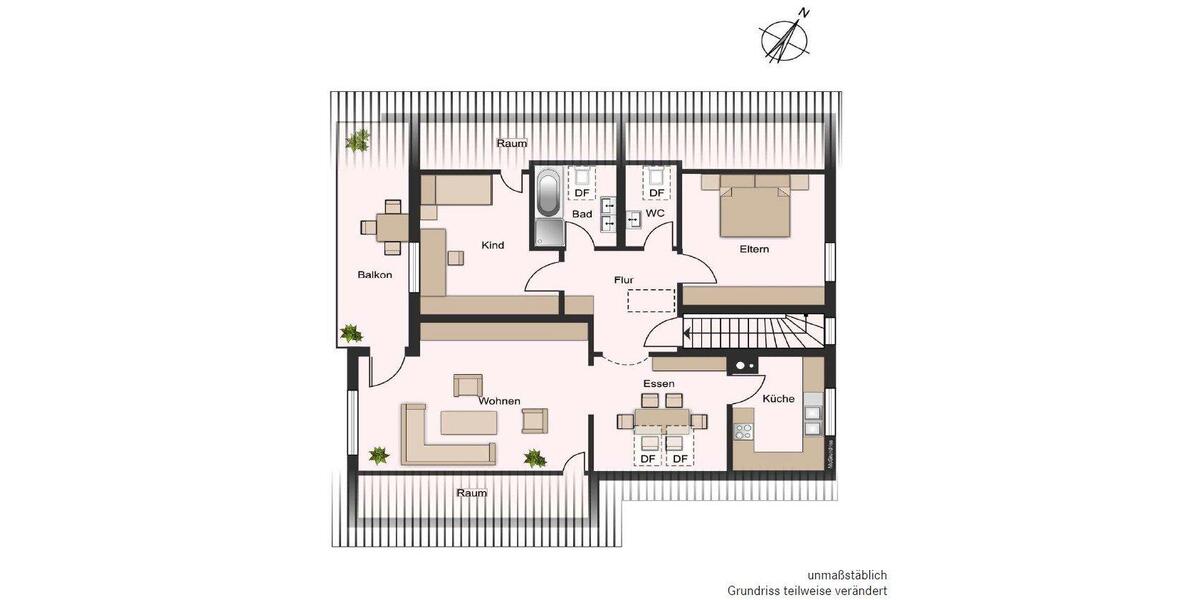 Dachgeschoßwohnung Bietigheim-Bissingen Bissingen - 3.5 Zimmer, 95 m&sup2;, 970&euro; | Angebot:27576397