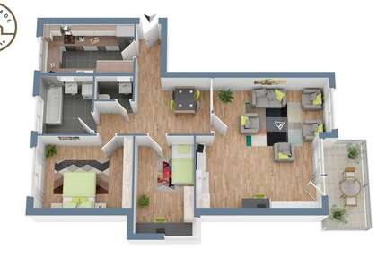 Wohnung Heilbronn Böckingen - 3 Zimmer, 79 m&sup2;, 249.000&euro; | Angebot:23689390