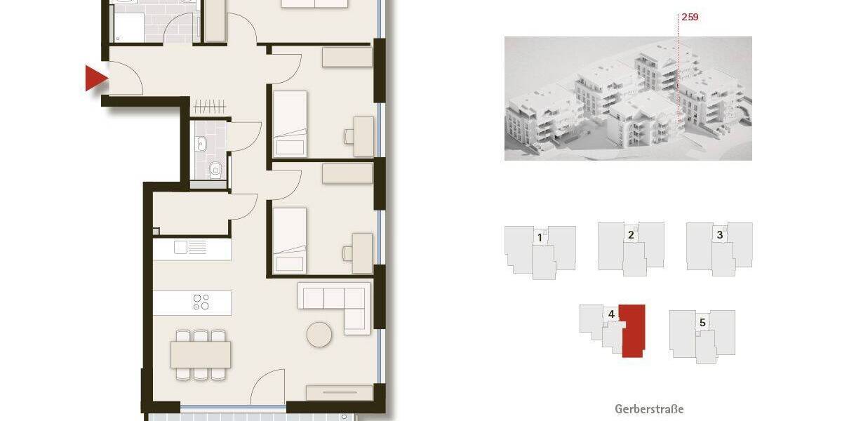Etagenwohnung Winnenden - 4 Zimmer, 97 m&sup2;, 599.000&euro; | Angebot:25916876