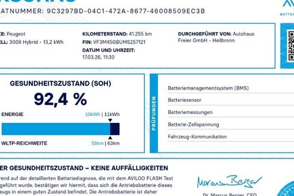 Peugeot 3008 41.259 km 26.990 &euro; Heilbronn 74076