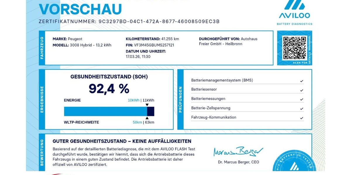 Peugeot 3008 41.259 km 26.990 &euro; Heilbronn 74076