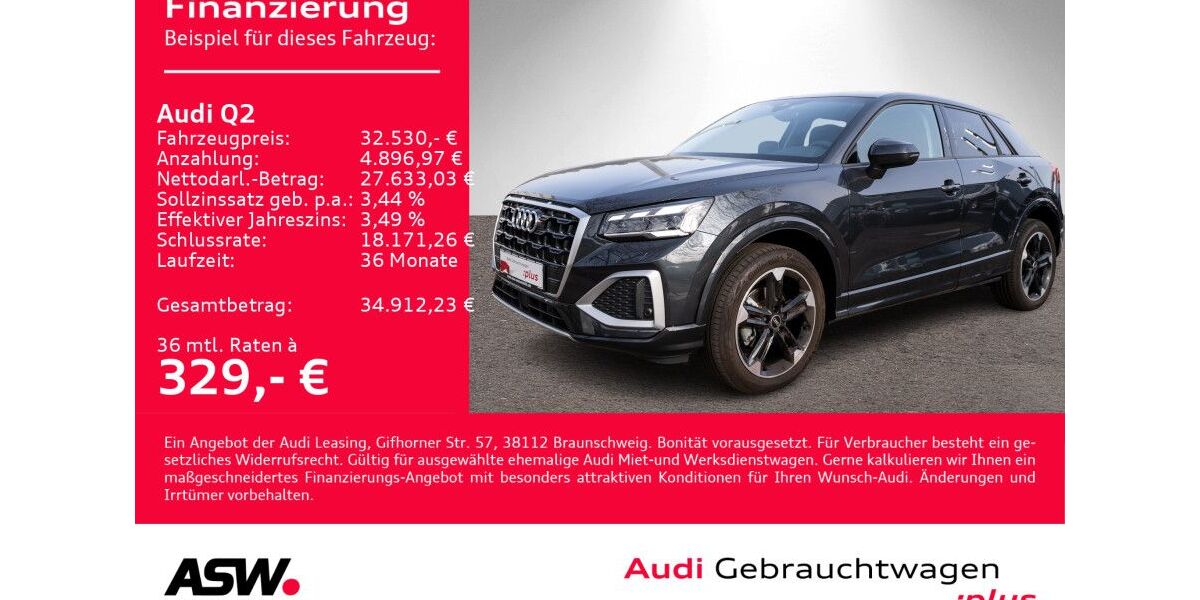 Audi Q2 9.900 km 31.460 &euro; Heilbronn 74074