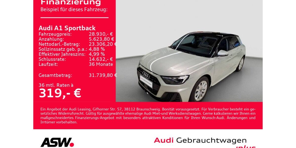 Audi A1 2.400 km 28.930 &euro; Heilbronn 74074