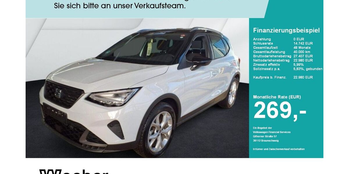 Seat Arona 20.649 km 22.980 &euro; Weil der Stadt 71263