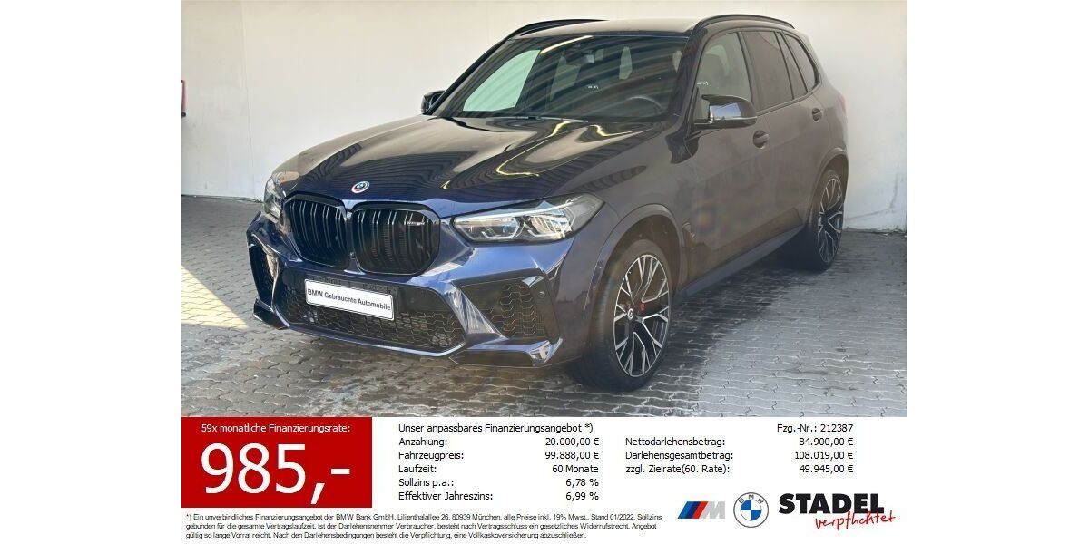 BMW X5 M 20.194 km 98.444 &euro; Heilbronn 74074