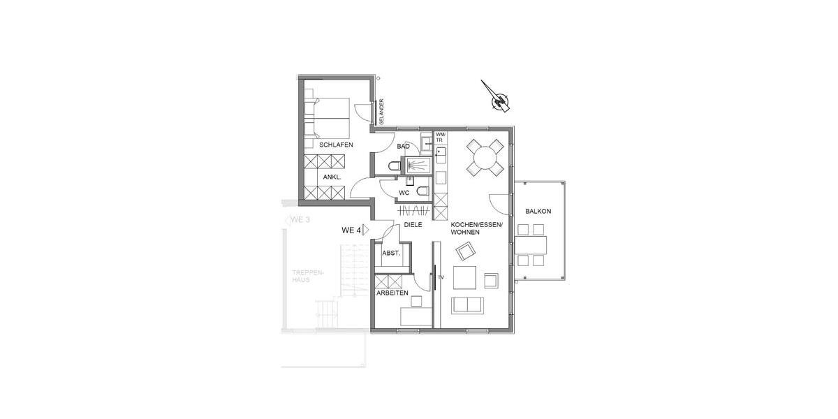 Etagenwohnung Schwieberdingen - 2 Zimmer, 71 m&sup2;, 1.140&euro; | Angebot:27540333