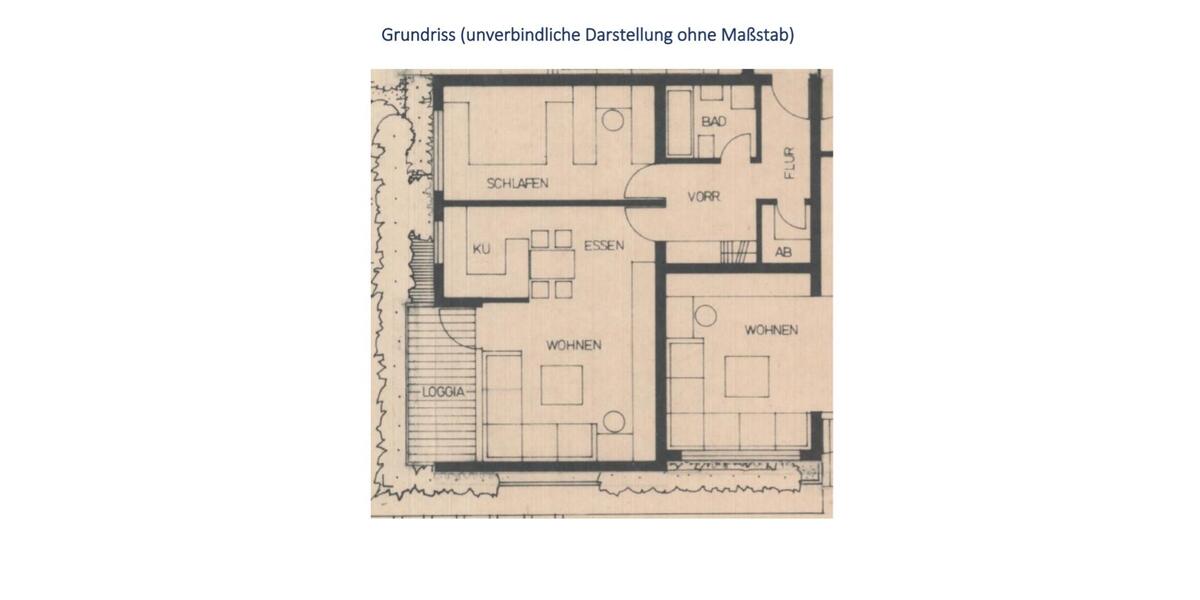 Etagenwohnung Esslingen am Neckar Oberesslingen - 2 Zimmer, 68 m&sup2;, 1.340&euro; | Angebot:27571594