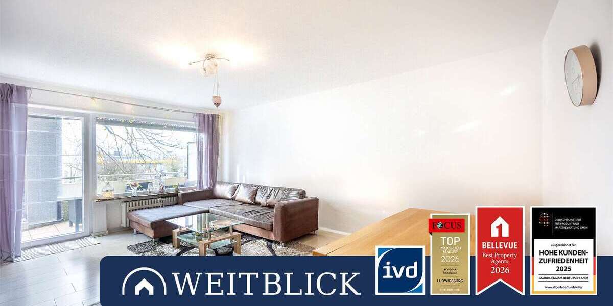 Etagenwohnung Ludwigsburg Pflugfelden - 2 Zimmer, 58 m&sup2;, 199.000&euro; | Angebot:26015322