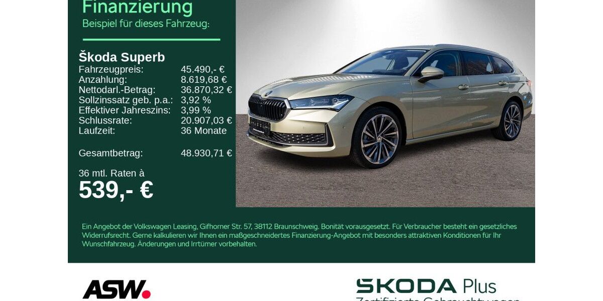 Skoda Superb 59.999 km 35.790 &euro; Heilbronn 74076
