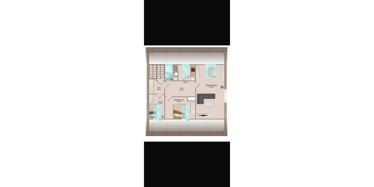 Dachgeschoßwohnung Schwaikheim - 3 Zimmer, 56 m&sup2;, 230.000&euro; | Angebot:26991362
