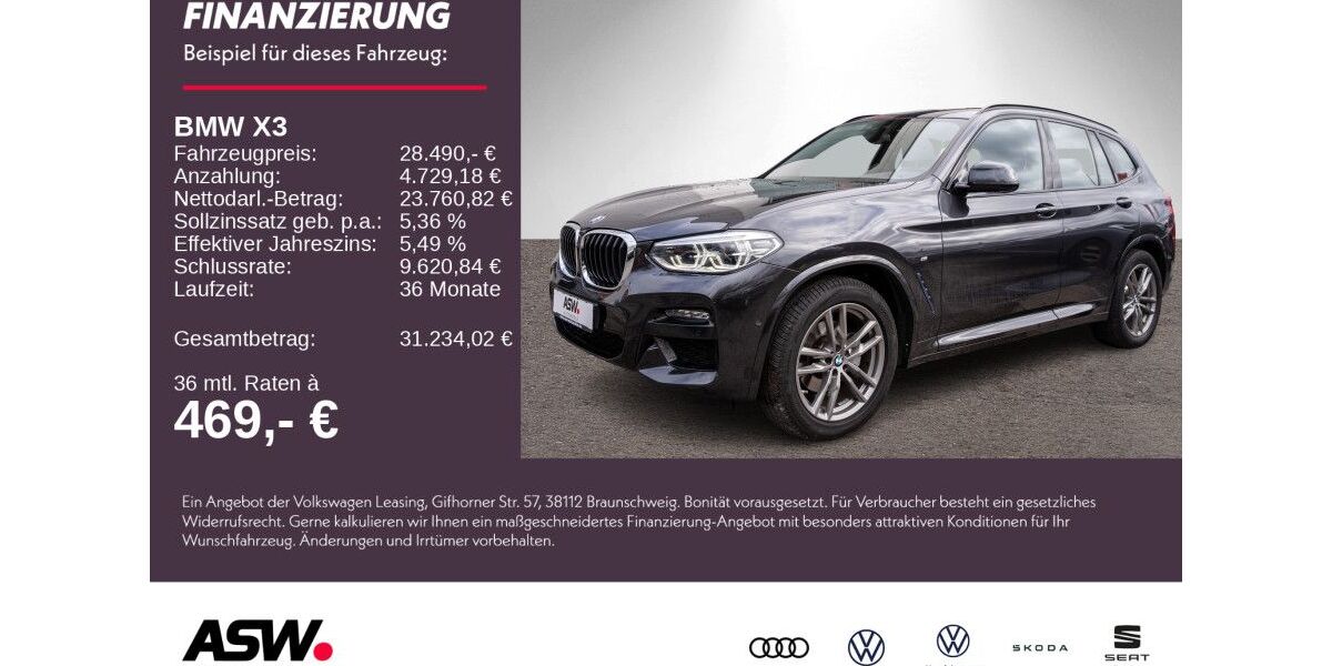 BMW X3 63.900 km 27.490 &euro; Weinsberg 74189