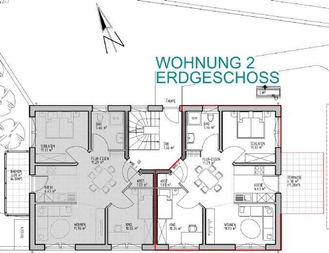 Etagenwohnung Murrhardt / Fornsbach Fornsbach - 3 Zimmer, 61 m&sup2;, 267.000&euro; | Angebot:25703321