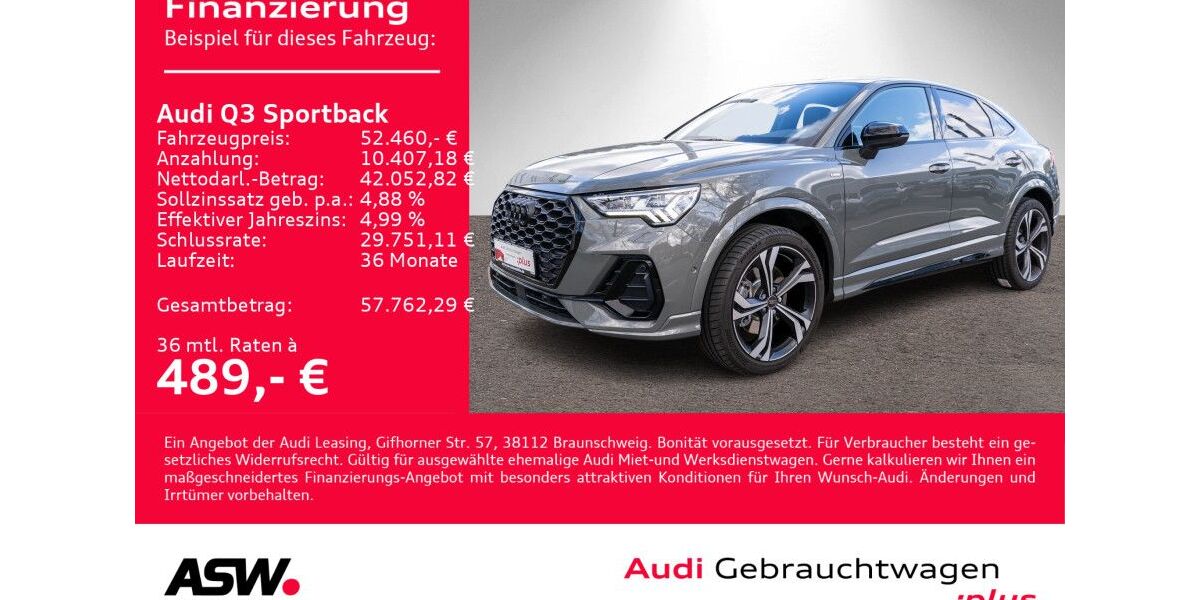 Audi Q3 14.800 km 52.460 &euro; Heilbronn 74074