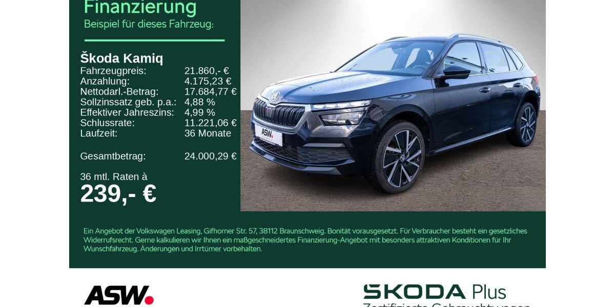 Skoda Kamiq 59.100 km 21.860 &euro; Weinsberg 74189