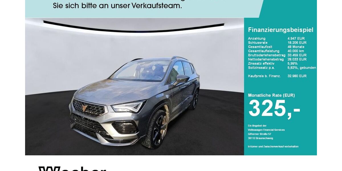 Cupra Ateca 32.200 km 32.980 &euro; Weil der Stadt 71263