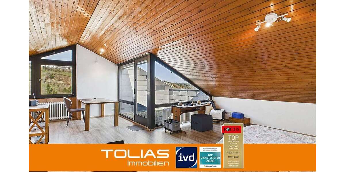 Etagenwohnung Stuttgart Hedelfingen - 1.5 Zimmer, 44 m&sup2;, 595&euro; | Angebot:26072166