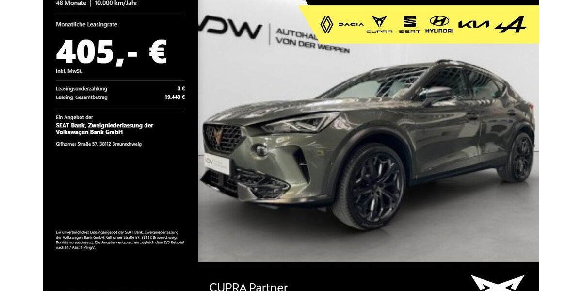 Cupra Formentor 25.400 km 35.880 &euro; Heilbronn 74076