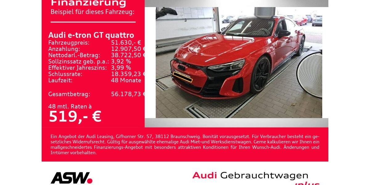Audi e-tron GT 52.400 km 51.630 &euro; Heilbronn 74074