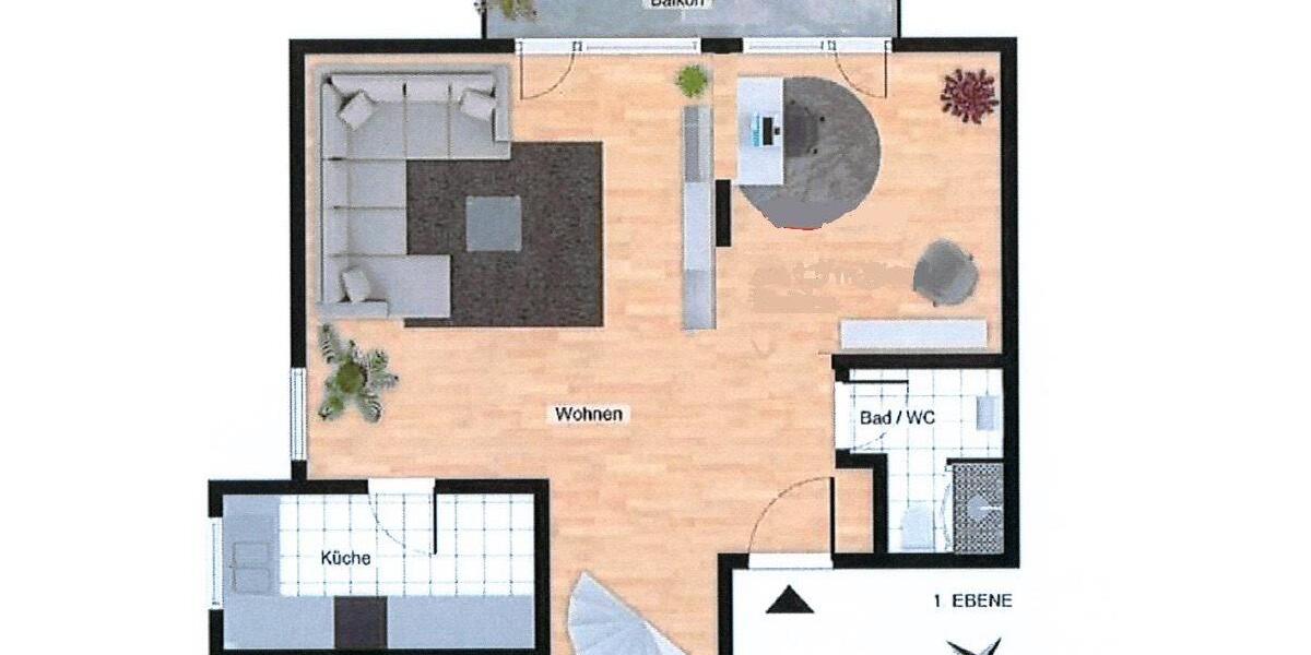 Maisonettenwohnung Grafenau - 3.5 Zimmer, 116 m&sup2;, 1.250&euro; | Angebot:25751038