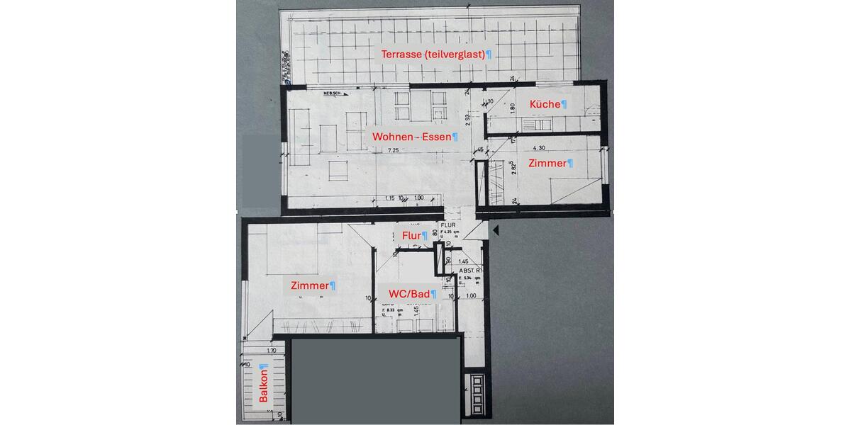 Etagenwohnung Köngen - 3.5 Zimmer, 111 m&sup2;, 1.250&euro; | Angebot:27574927