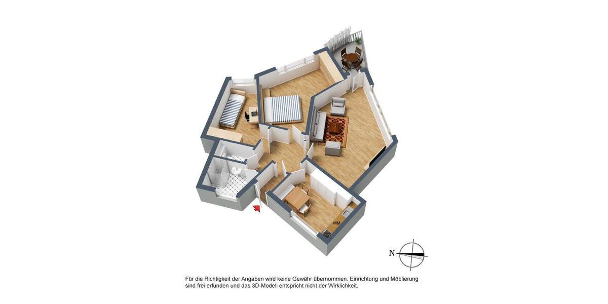 Etagenwohnung Stuttgart Rot - 3 Zimmer, 71 m&sup2;, 210.000&euro; | Angebot:25896204