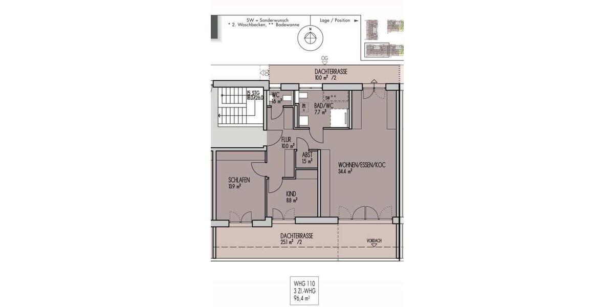 Einfamilienhaus Heilbronn Horkheim - 3 Zimmer, 96 m&sup2;, 409.000&euro; | Angebot:25994608