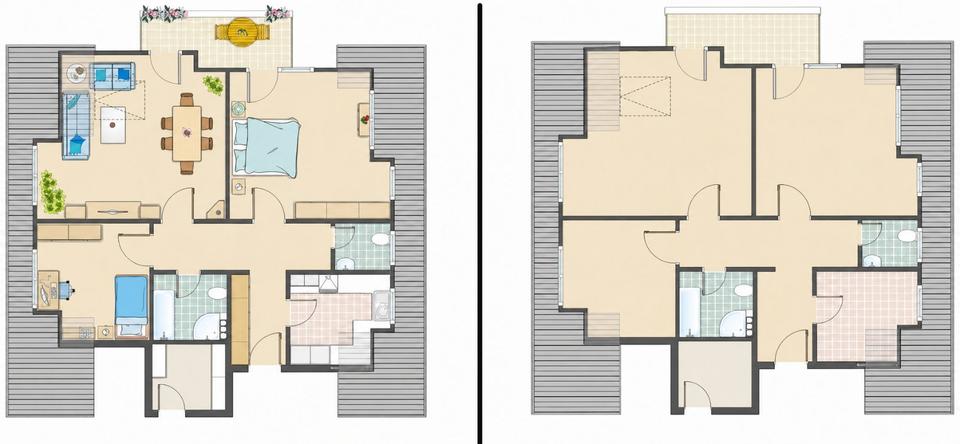 Dachgeschoßwohnung Weissach - 3.5 Zimmer, 81 m&sup2;, 930&euro; | Angebot:27548227