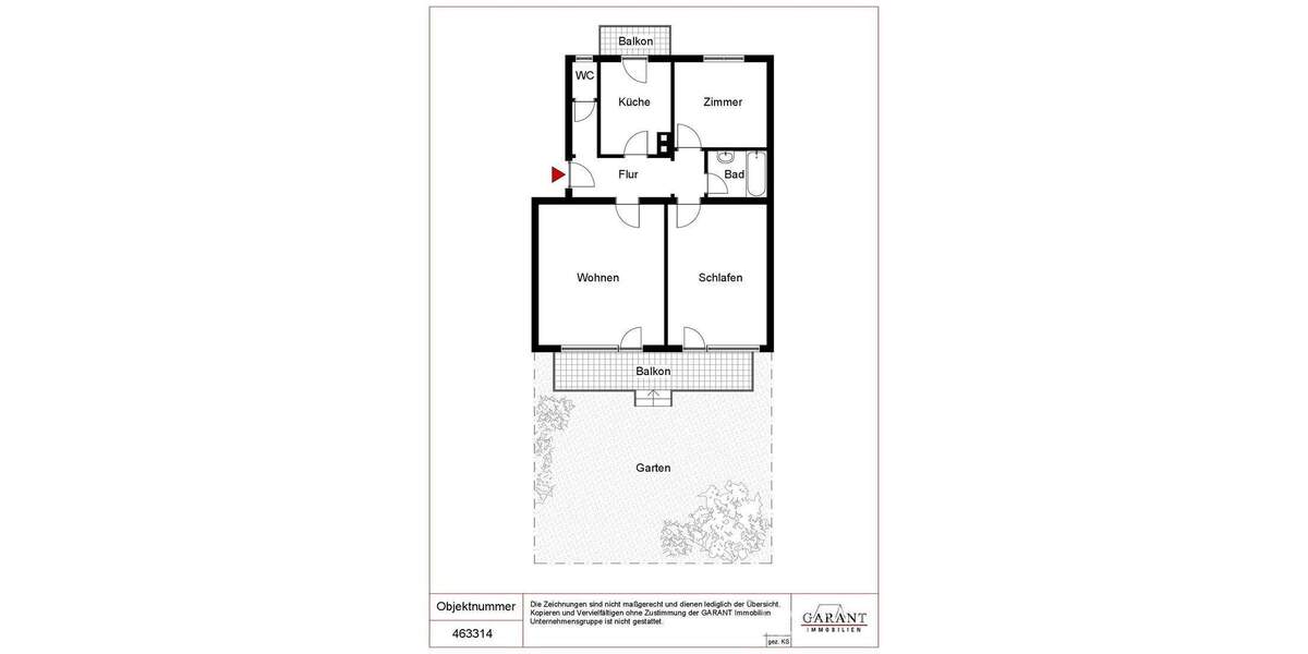 Etagenwohnung Möglingen - 3 Zimmer, 70 m&sup2;, 285.000&euro; | Angebot:25707618
