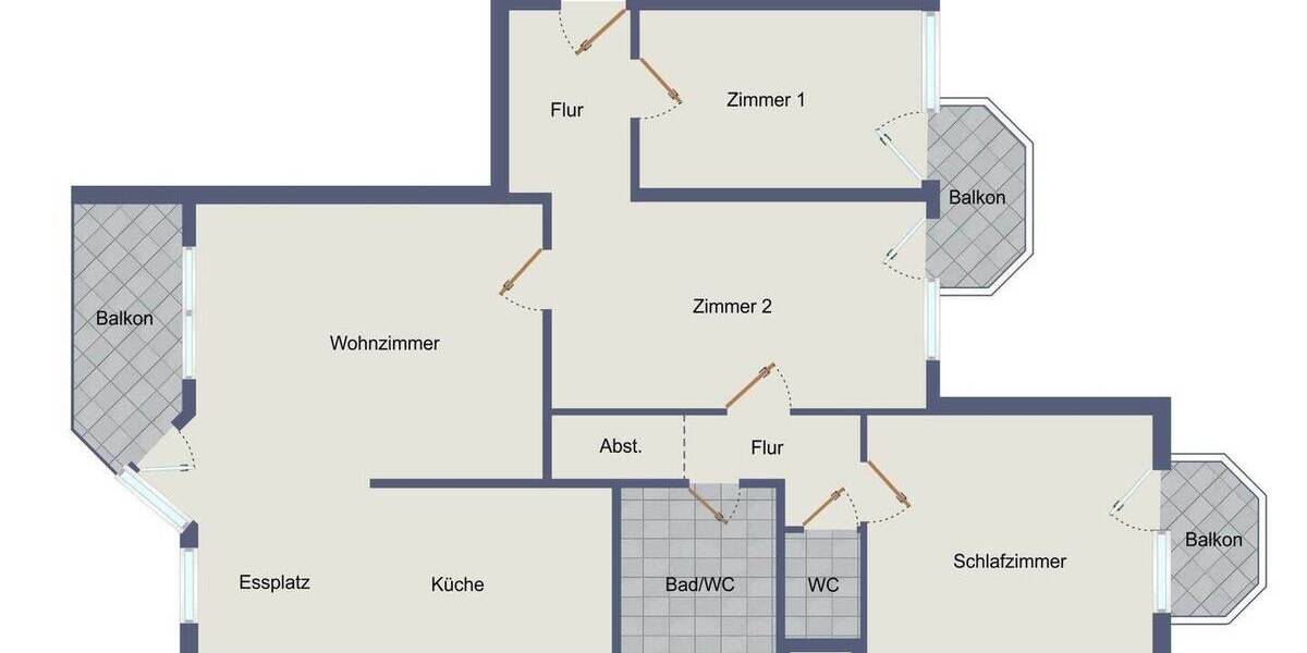 Etagenwohnung Stuttgart Rohr - 3 Zimmer, 97 m&sup2;, 430.000&euro; | Angebot:25727202