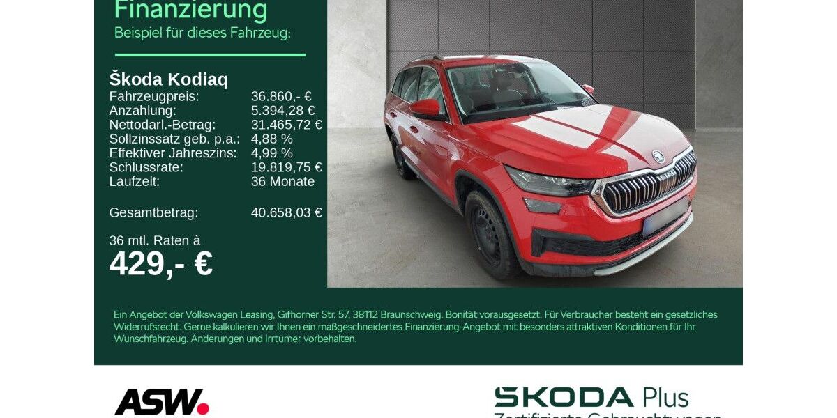 Skoda Kodiaq 47.700 km 36.860 &euro; Heilbronn 74076