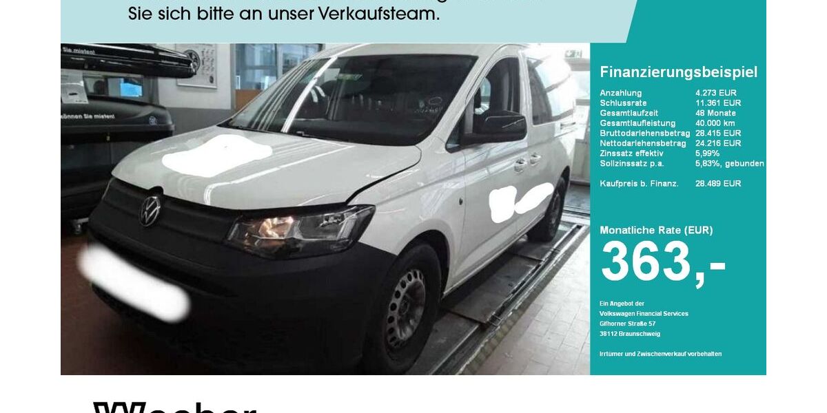 VW Caddy Maxi 41.592 km 28.489 &euro; Leonberg 71229