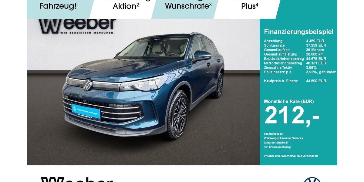 VW Tiguan 15.414 km 44.590 &euro; Weil der Stadt 71263